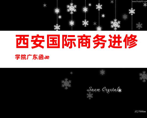 西安国际商务进修学院广东函授点